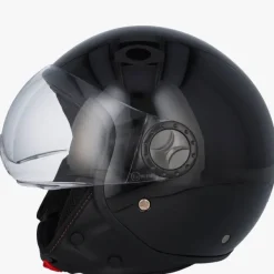 VITO Jet Loreto scooterhelm glanszwart>DAMES Vespa Helmen|Jethelmen