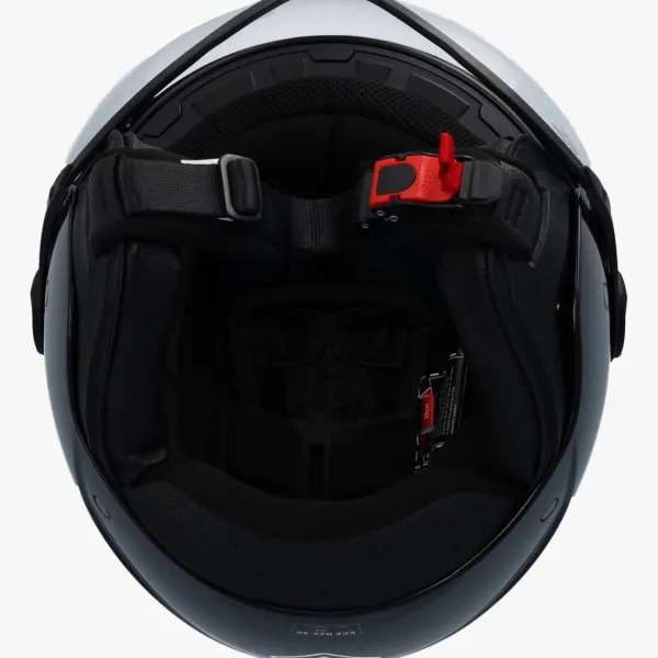 VITO Jet Moda Glans Zwart + Zwarte voering>DAMES Vespa Helmen|Jethelmen