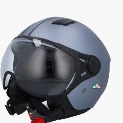 VITO Jet Moda Mat Grijs>DAMES Vespa Helmen|Jethelmen