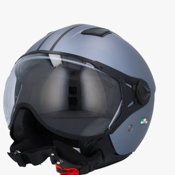 VITO Jet Moda Mat Grijs>DAMES Vespa Helmen|Jethelmen