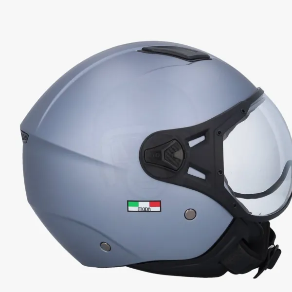 VITO Jet Moda Mat Grijs>DAMES Vespa Helmen|Jethelmen