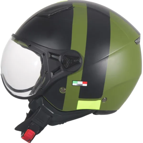 VITO Jet Moda Mat Groen/Zwart>DAMES Vespa Helmen|Jethelmen