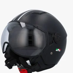VITO Jet Moda Matzwart Black Edition>DAMES Vespa Helmen|Jethelmen