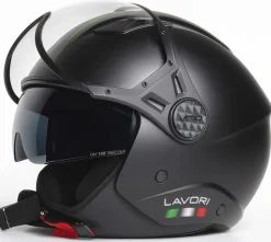VITO Lavori Mat Zwart Fashion> Jethelmen|Helmen Met Zonnevizier