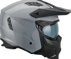 VITO Predator Nardo Grey> Jethelmen|Helmen Met Zonnevizier