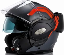 VITO Systeemhelm Reverse Grey/Orange> Systeemhelmen|Helmen Met Zonnevizier